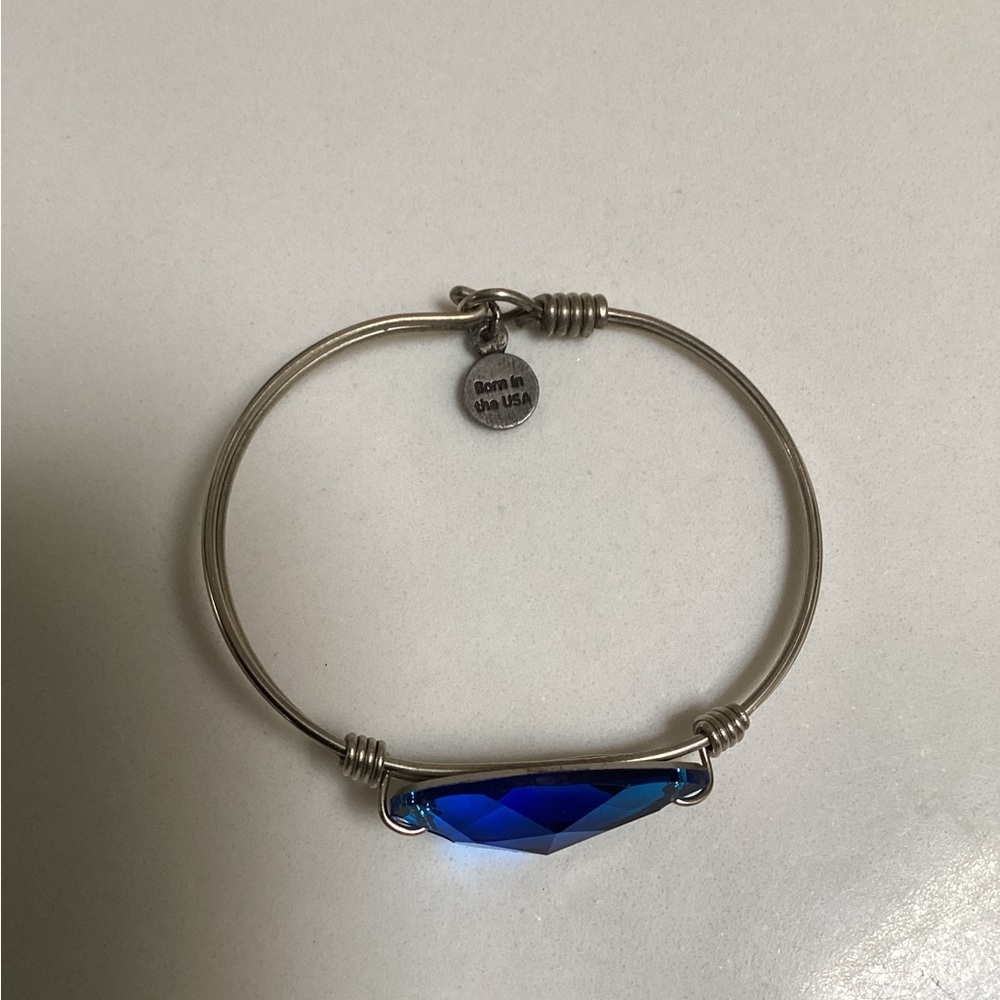 Luca & Danni royal blue bauble bangle - Picture 4 of 7